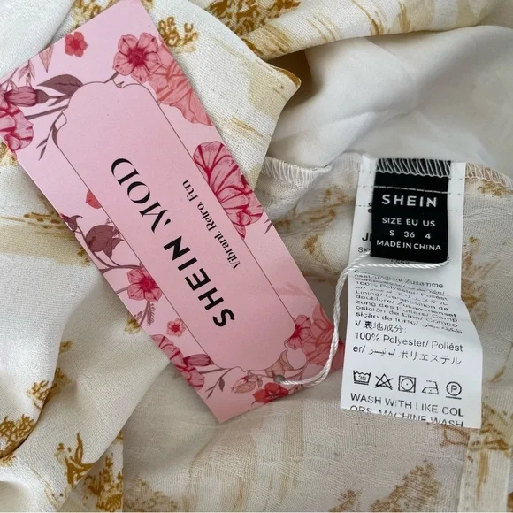 NWT SHEIN Milkmaid Top Size Small - Picture 8 of 11